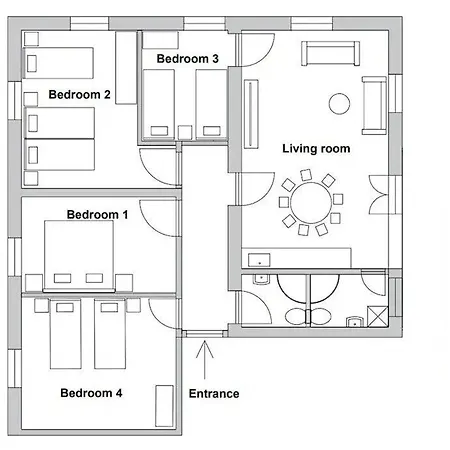 Lejlighed 4-bedroom 1 Min From Bacvice Split