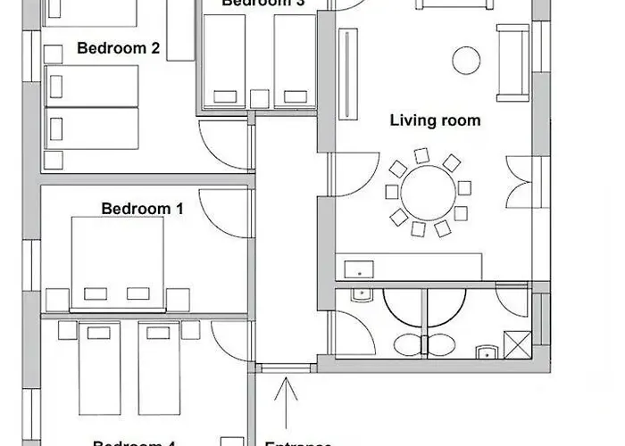 アパート 4-bedroom 1 Min From Bacvice スプリト